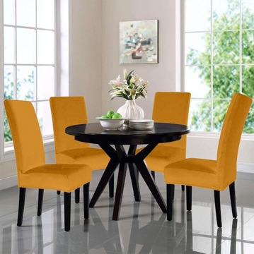 Чехлы на стулья 6 шт. UNIVERSAL Гибкий чехол на стул Графит