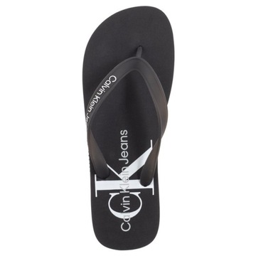 Japonki Męskie Calvin Klein Beach Sandal Monogram TPU Black Czarne