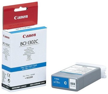 ORYGINAŁ TUSZ CANON BCI-1302C BJ W2200 W 2200 CYAN