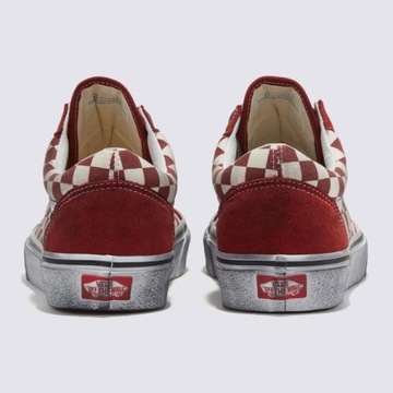 Buty męskie trampki tenisówki w szachownicę VANS Old Skool Stressed red 35