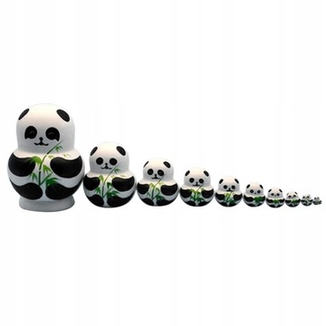 ПАНДА животное Матрешка Бабушка 10в1 15см