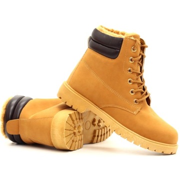 BUTY ZIMOWE DAMSKIE BOTKI TRAPERY OCIEPLANE