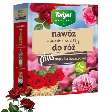 Nawóz Do Róż z Mączką Bazaltową Granulat WIELOSKŁADNIKOWY Target Natural1kg