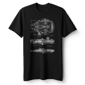Koszulka Męska Star Wars Millennium Falcon Sokół Gwiezdne Wojny M