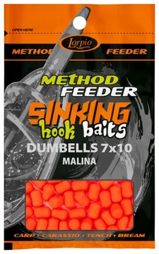 DUMBELLS pellet method LORPIO tonący MALINA 7mm