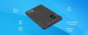 Светодиодная лампа Newell RGB-W Rangha 2500K–9900K Металл 1500 люкс 4000 мАч 750лм