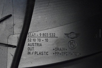 MINI COUNTRYMAN D R60 2011 RHD ZRCÁTKO BOČNÍ LIŠTA VNITŘNÍ PRAVÁ