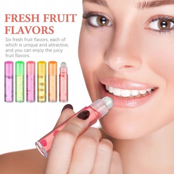 Бесцветные фруктовые блески для губ в рулоне Fresh 6 шт.