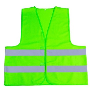 Solidna ZIELONA kamizelka odblaskowa XL-XXL