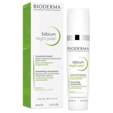 BIODERMA SEBIUM NIGHT PEEL 40ML PEELING NA NOC