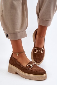 ZAZOO 3429 МОКАСИНЫ ЖЕНСКИЕ ЗАМШЕВЫЕ С ДЕКОРАЦИЕЙ, БЕЖЕВЫЙ 41