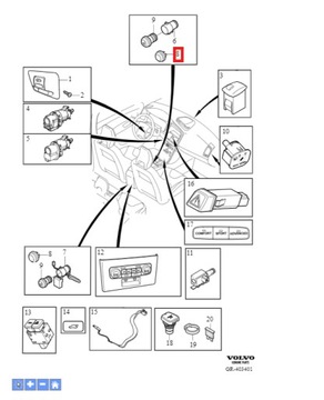 ZAŚLEPKA ZAPALNICZKI VOLVO XC70 I 2001-2007r