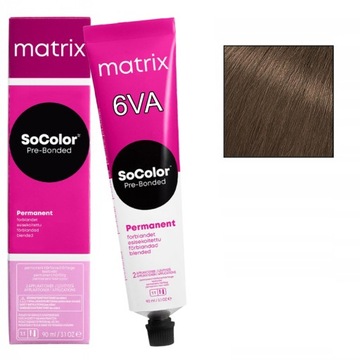 MATRIX SOCOLOR PRE-BONDED PERMANENT FARBA DO WŁOSÓW 6VA 90ML