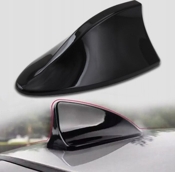 ANTENA SAMOCHODOWA DECHOWA PŁETWA REKINA ZW WZMACNIACZEM GRAFIT UNI BMW AUD