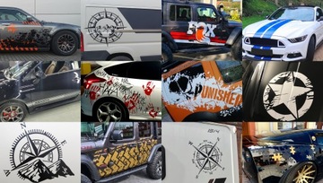 Наклейки на двери автомобиля JEEP STAR 45х24