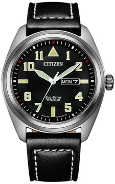 ZEGAREK MĘSKI CITIZEN BM8560-29EE TYTANOWY MODNY SOLARNY Z DATĄ DAY-DATE