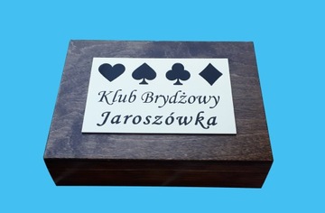 Коробка для карт + гравировка на латуни
