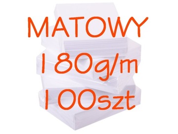 PAPIER FOTOGRAFICZNY 10x15 MATOWY 180g 100 arkuszy