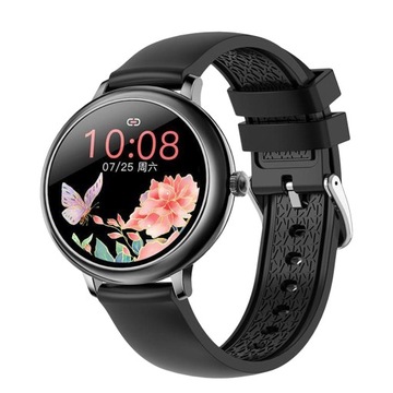 Inteligentna bransoletka HD Inteligentny zegarek Czarny silikonowy pasek