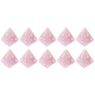 ZESTAW 10 KOSTEK K4 RPG UROCZA WRÓŻKA KOŚĆ CZTEROŚCIENNA