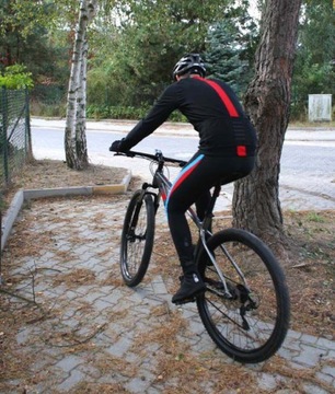Мужская велосипедная толстовка Vezuvio Zafir красная - XXXL