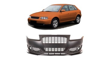 Комплект спортивного переднего бампера с решеткой AUDI A3 (8L) 1996-2003 гг.