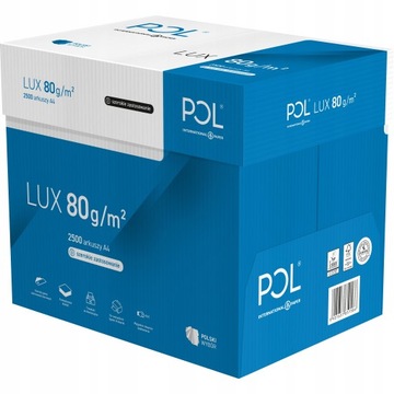 БУМАГА офисная А4 для принтера 5 стоп 2500 листов картон POLLUX