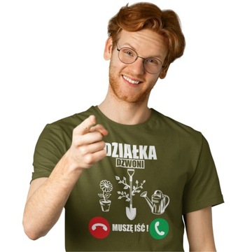 Koszulka PREZENT dla Działkowicza Dzień Dziadka M