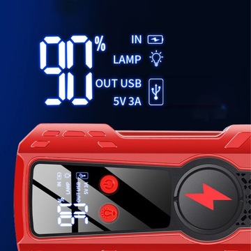 URZĄDZENIE ROZRUCHOWE DO SAMOCHODU ROZRUCH JUMP STARTER POWERBANK 6000mAh