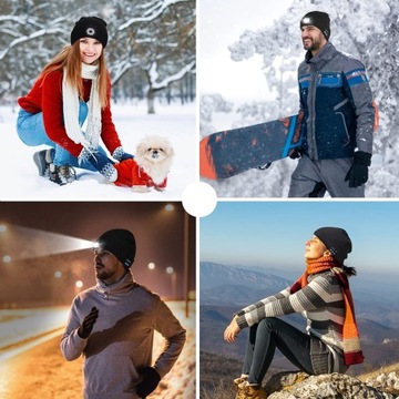 ШЛЯПА С НАУШНИКАМИ И СВЕТОДИОДНОЙ ЛАМПОЙ РАБОЧЕГО ПОДСВЕТА