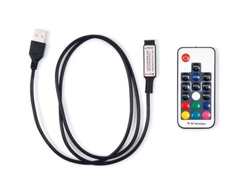 СВЕТОДИОДНАЯ ЛЕНТА RGB 5V IP20 ПУЛЬТ ДИСТАНЦИОННОГО УПРАВЛЕНИЯ USB 3M ПОДСВЕТКА ДЛЯ ТЕЛЕВИЗОРА 3M