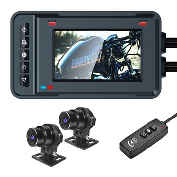Rejestrator Motocyklowy Full HD 1080P PodwóJn