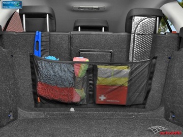 Сетчатый карман для багажника на липучке, разделенный, 80х40.