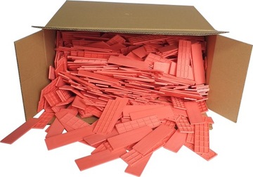 Podkładki dystansowe plastikowe 32x3x100 kliny montażowe do okien 1000 szt