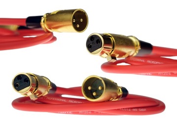 Kabel mikrofonowy przewód XLR Canon KLOTZ RED - 1m