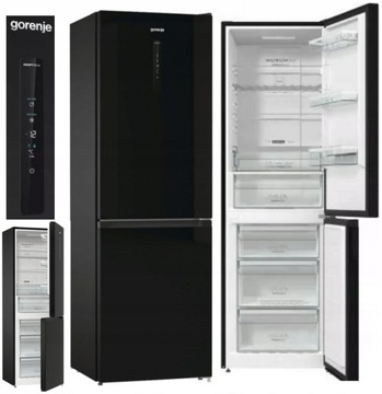 Lodówka Gorenje NRK6192ABK4 300l 185 cm NoFrost Plus Multiflow Czarna