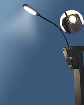USB-лампа для чтения книг, ночник с зажимом и магнитным основанием