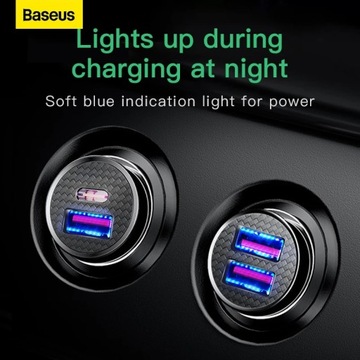 Автомобильное зарядное устройство Baseus Quick Charge 4.0 USB QC4.0 QC3.0 QC SCP 5A PD Type C