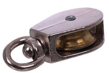BLOCZEK POJEDYŃCZY ROLKA METAL NIKLOWANY 3/4