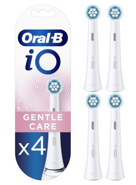 4x ORYGINALNA KOŃCÓWKAORAL-B iO WHITE GENTLE CARE BIAŁA WRAŻLIWE DZIĄSŁA