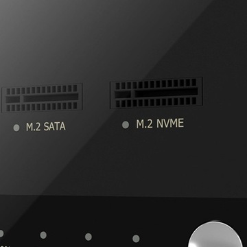 Клонирование жесткого диска M.2 SATA M.2 NVMe Duplicator с коробкой для хранения с двумя дисками