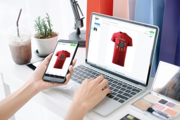 KOSZULKA T-shirt MĘSKI Własny Nadruk PREZENT na ŚWIĘTA Kreator Online - L