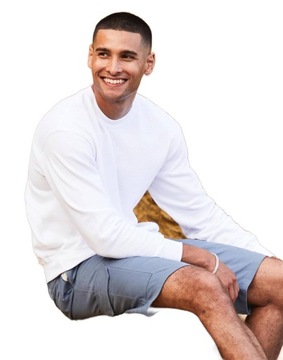 MĘSKA BLUZA GRUBA SOLIDNA FRUIT BIAŁA XXL