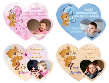 ФОТОМАГНИТ Благодарность Крещение Годовалого + КОНВЕРТ