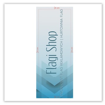 Рекламный флаг 80х200 см. Корпоративная печать Надпись Логотип + БЕСПЛАТНЫЙ ДИЗАЙН