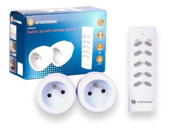 2x Gniazdo ELEKTRYCZNE ZDALNIE STEROWANE NA PILOT smartwares