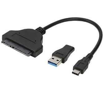 KABEL ADAPTER USB 3.0 USB-C do SATA 3 22 PIN DYSK