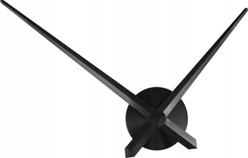 Zegar ścienny DIY Mechanizm zegara ściennego wskazówki obudowa czarna