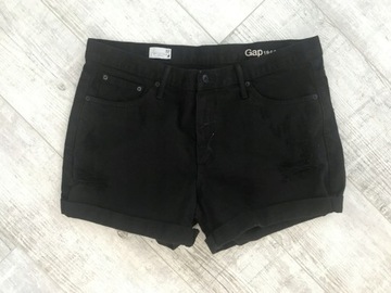 GAP___spodenki szorty JEANS CZARNE 42 32