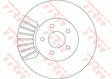 ПЕРЕДНИЕ ДИСКИ + КОЛОДКИ TRW FORD MONDEO MK3 III